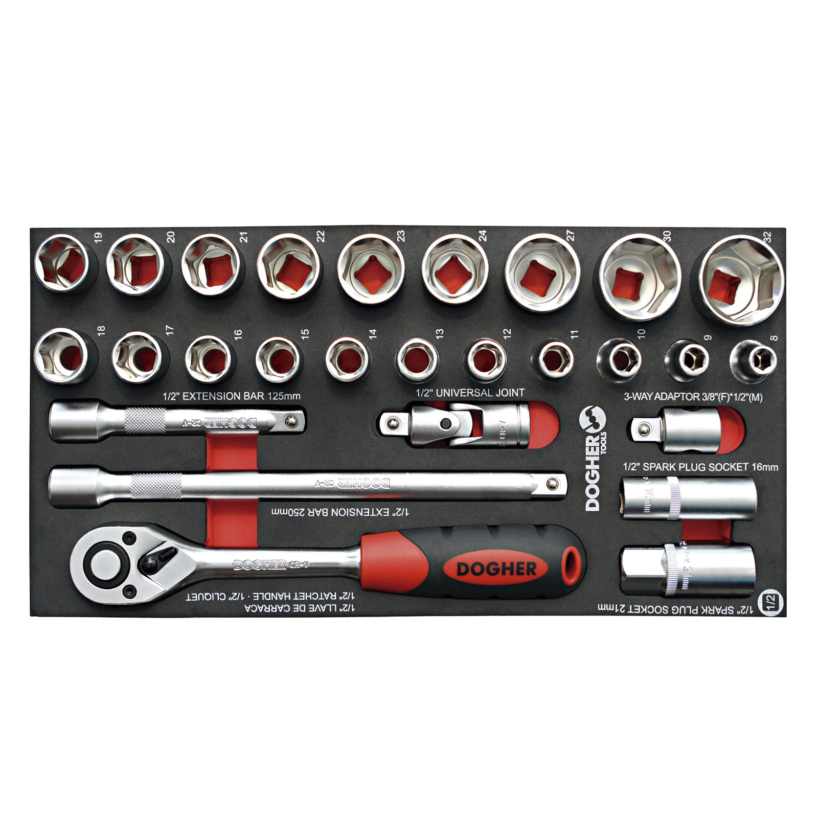B.COMB.1/3 27 CHAVECAIXA SEXTAVADAS 1/2 | DOGHER - Image 1