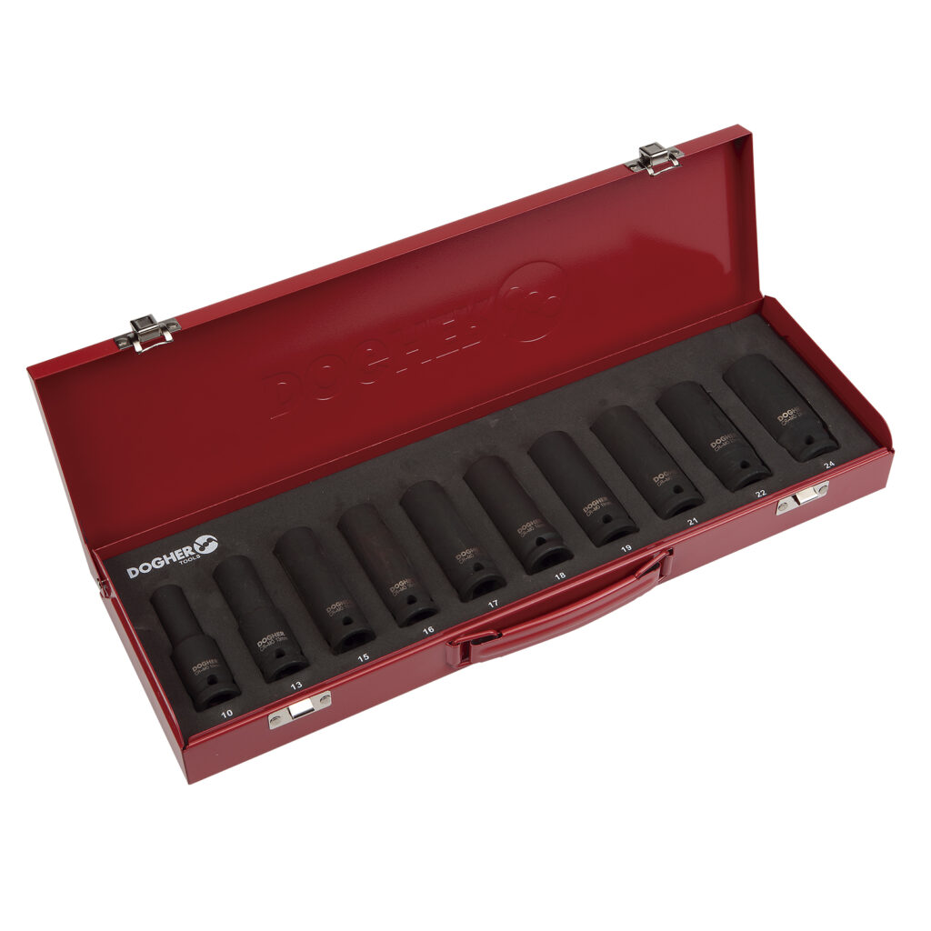 JOGO 10 CHAVE C. IMPACT. LARGOS 1/2 10A 24 MM | DOGHER