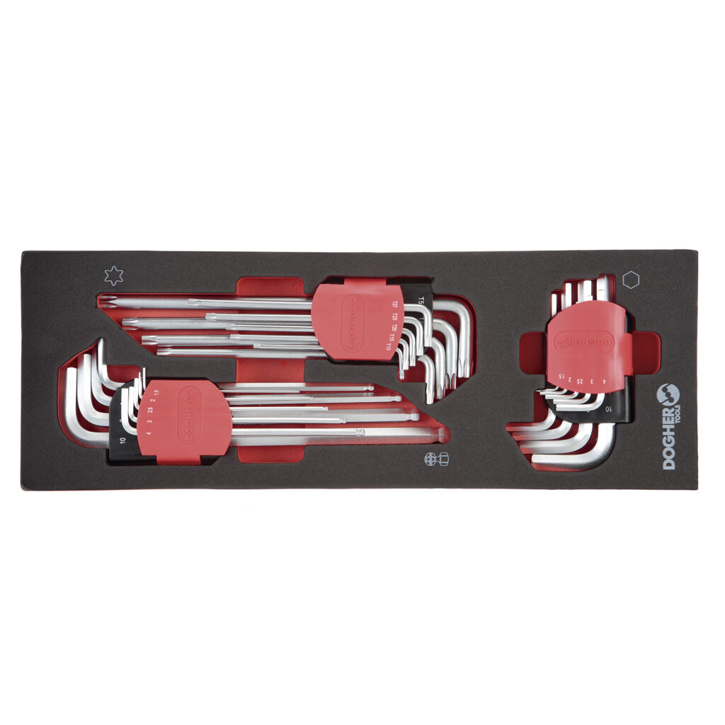 BAN.ESPUMA 1/4 3 PCS CHAVES SEXTAVADAMETRICA | DOGHER