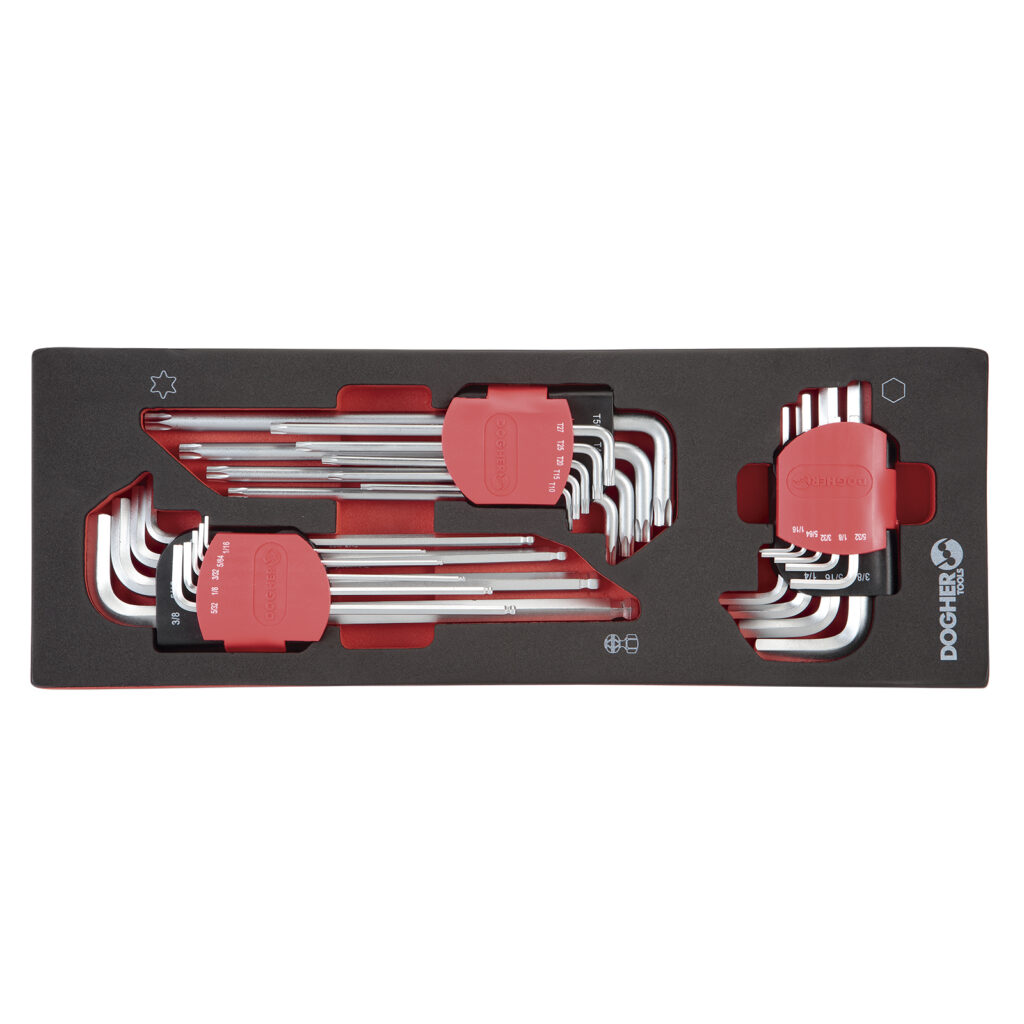 BAN.ESPUMA 1/4 3 PCS CHAVES SEXTAVADA SAE | DOGHER
