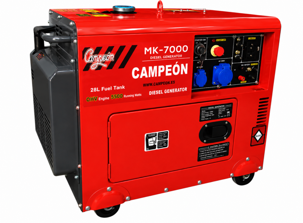 GERADOR A GASOLINA AVR 5.5 KVA ARRANQUE ELÉTRICO | CAMPEON