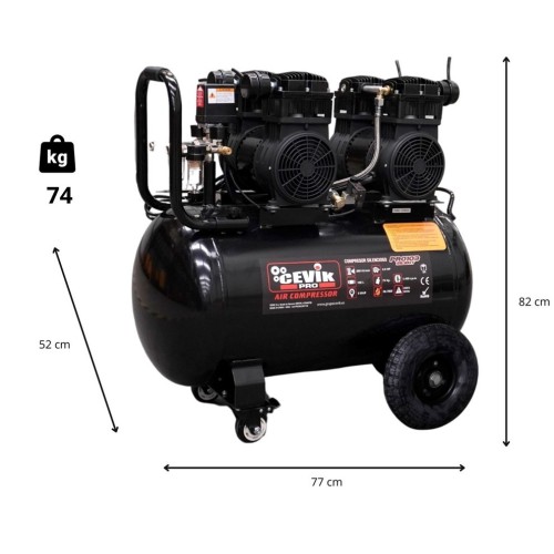 COMPRESSOR SILENCIOSO | 100 L | 3 HP | CEVIK PRO