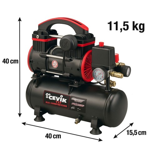 COMPRESSOR SILENCIOSO | 6 L | 1 HP | CEVIK PRO