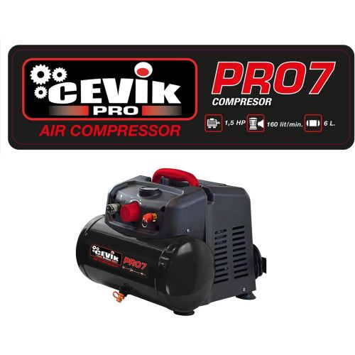 COMPRESSOR DE AR | 6 L | 1,5 HP | CEVIK PRO