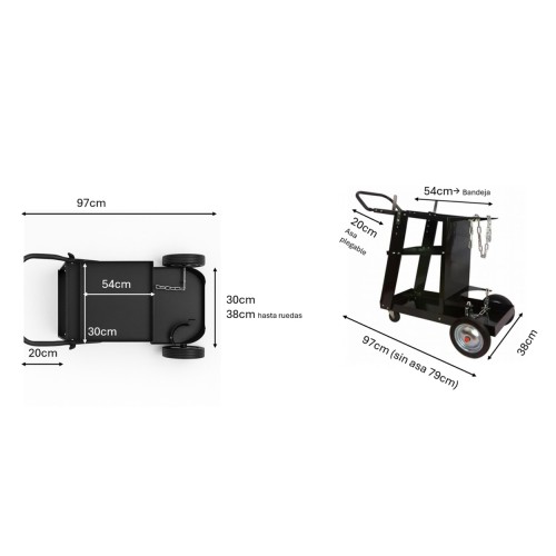 CARRO PARA EQUIPAMENTO DE SOLDADURA | CE-TROLLEY | CEVIK PRO