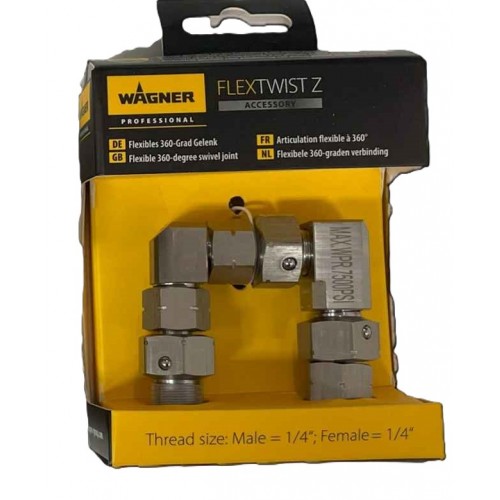 RACOR GIRATÓRIO | FLEXTWIST Z | 1/4 X 1/4 | WAGNER